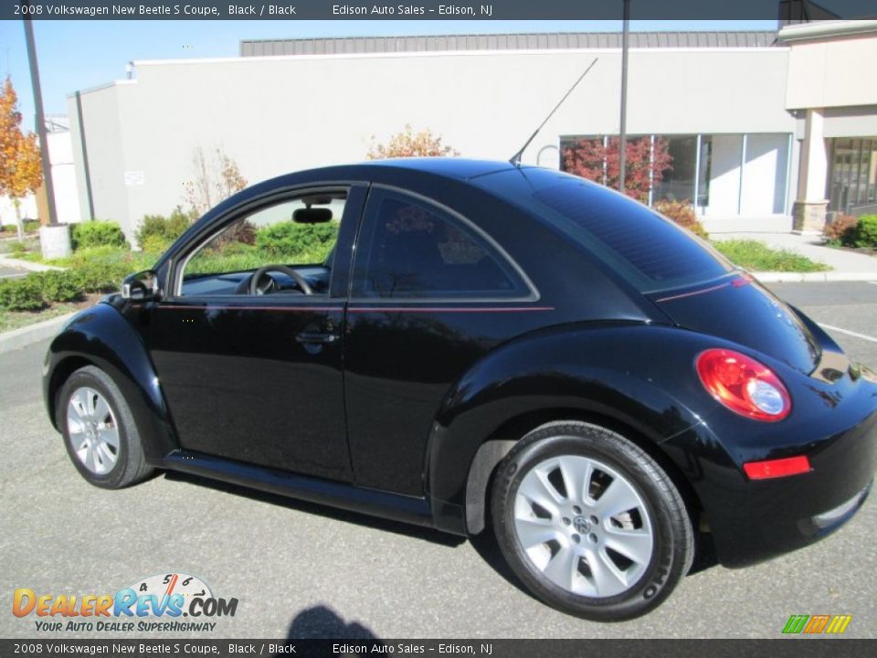 2008 Volkswagen New Beetle S Coupe Black / Black Photo #4