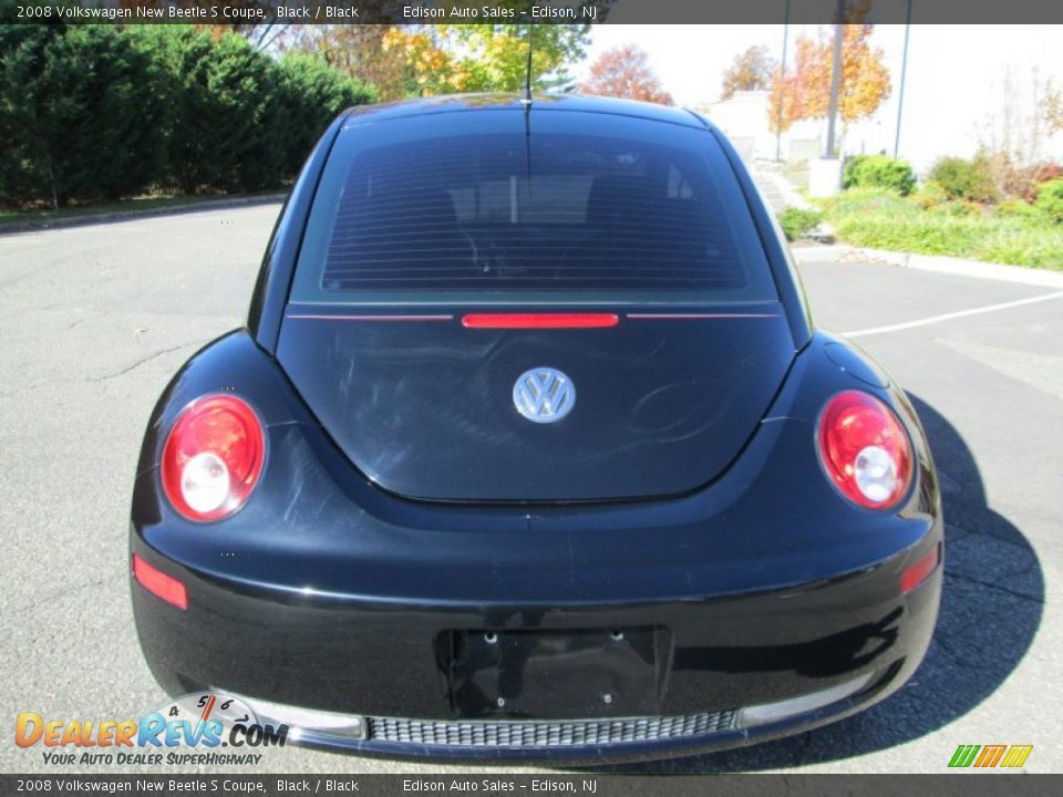 2008 Volkswagen New Beetle S Coupe Black / Black Photo #6