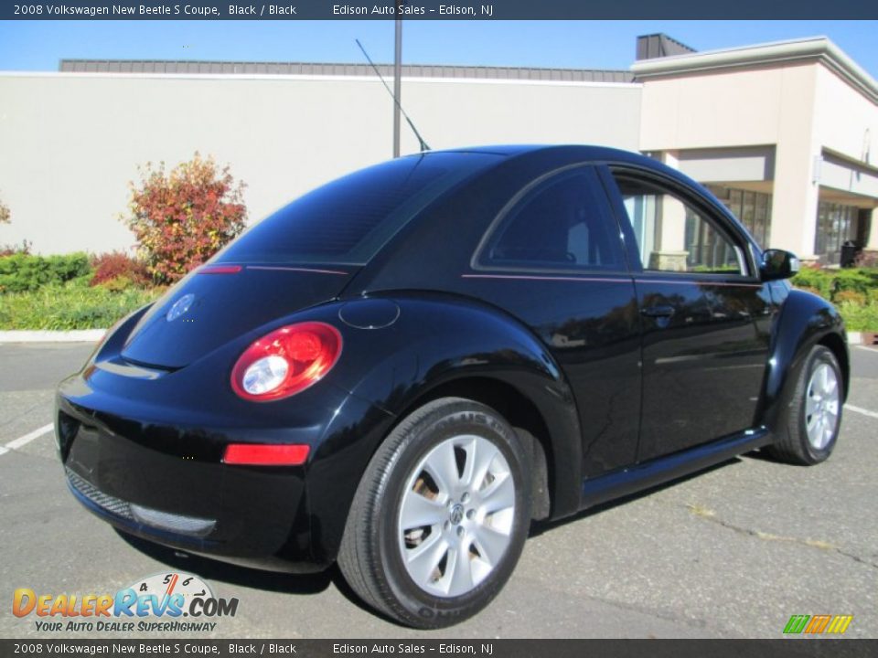 2008 Volkswagen New Beetle S Coupe Black / Black Photo #7