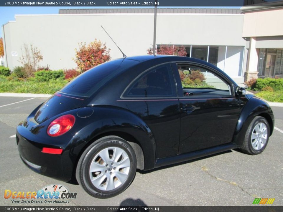 2008 Volkswagen New Beetle S Coupe Black / Black Photo #8