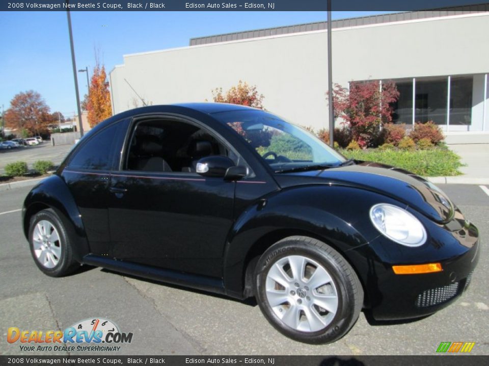 2008 Volkswagen New Beetle S Coupe Black / Black Photo #10
