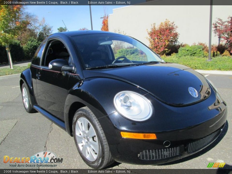 2008 Volkswagen New Beetle S Coupe Black / Black Photo #11