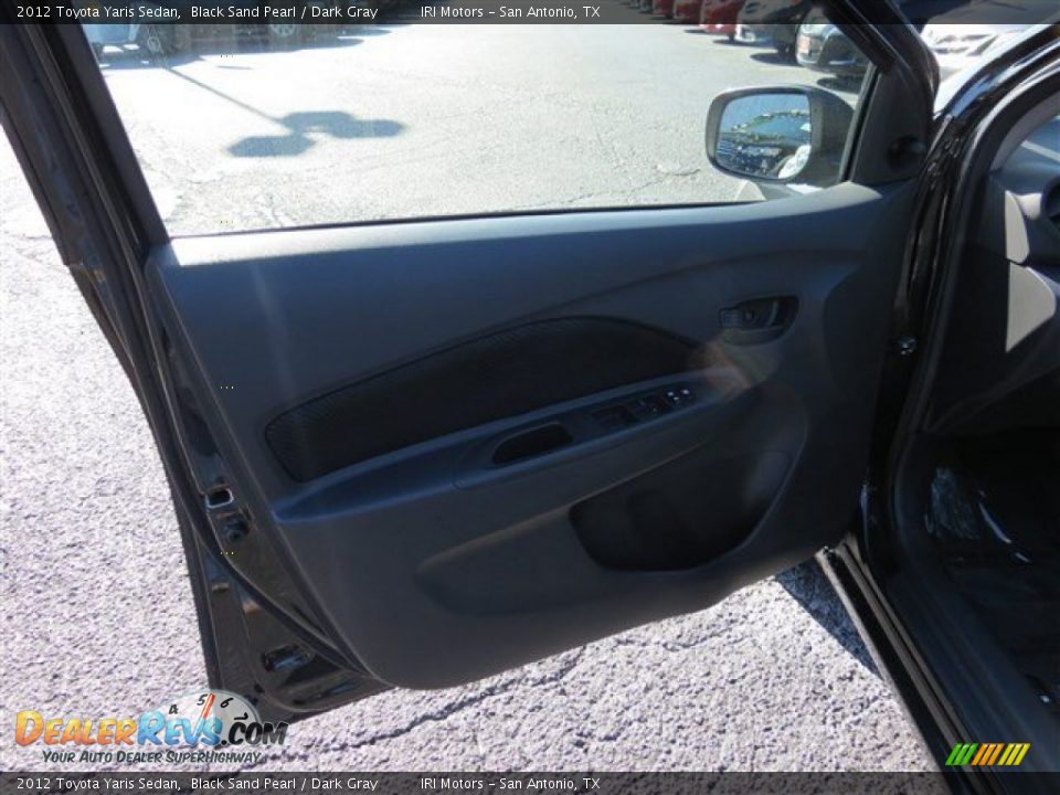 2012 Toyota Yaris Sedan Black Sand Pearl / Dark Gray Photo #9