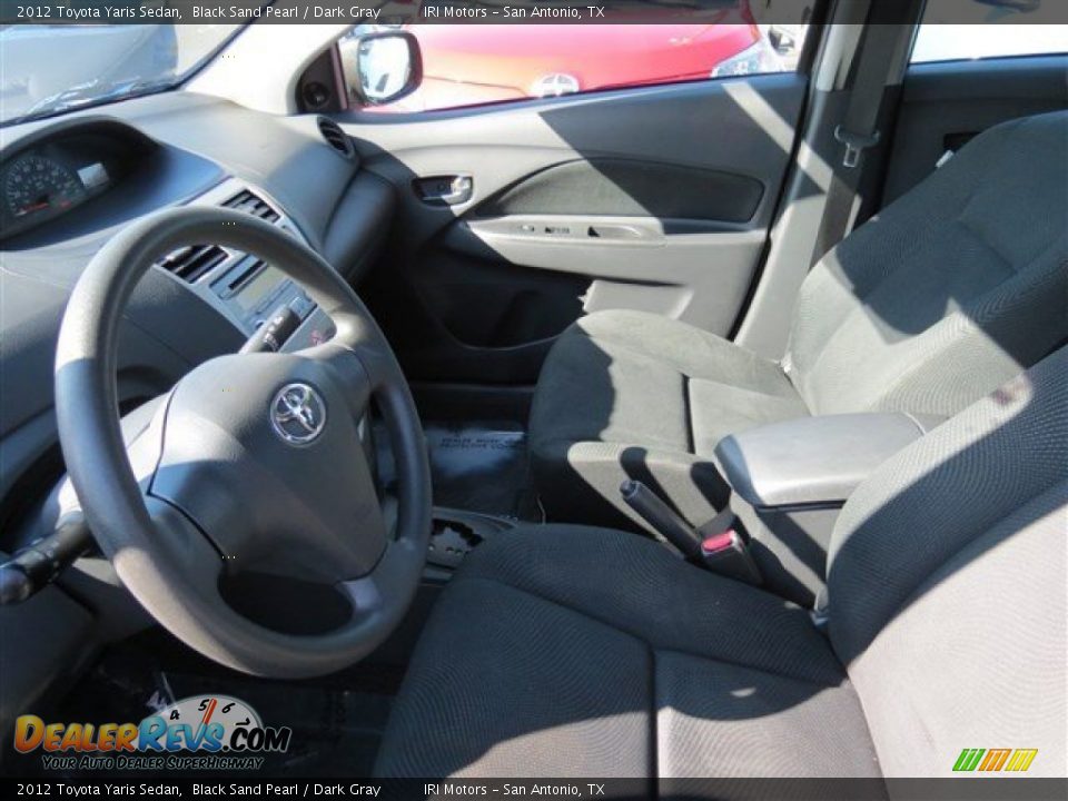 2012 Toyota Yaris Sedan Black Sand Pearl / Dark Gray Photo #10