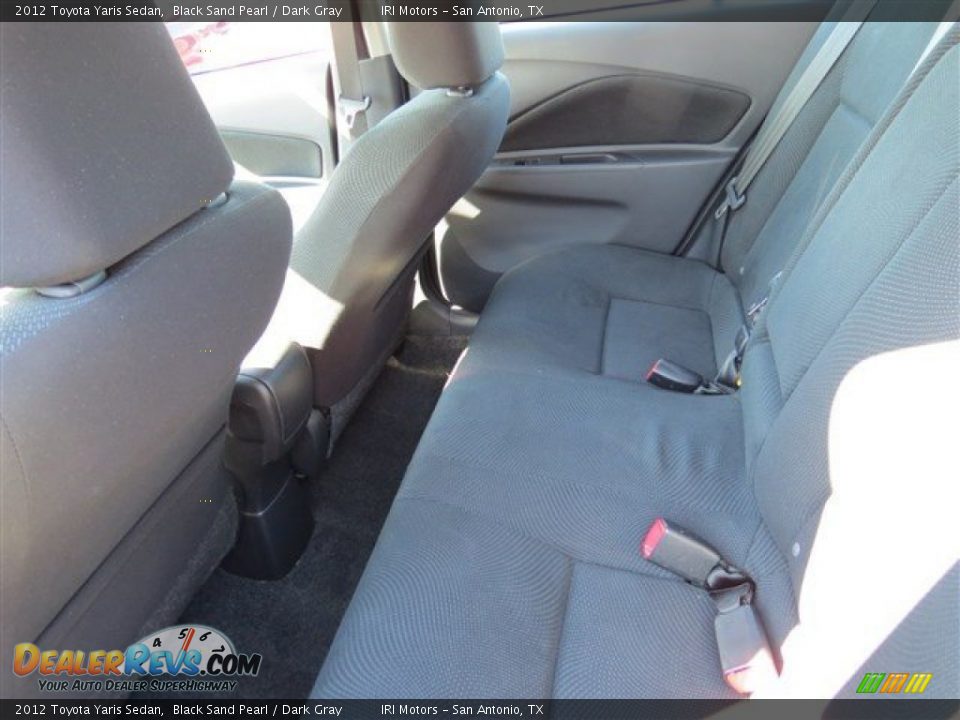 2012 Toyota Yaris Sedan Black Sand Pearl / Dark Gray Photo #11
