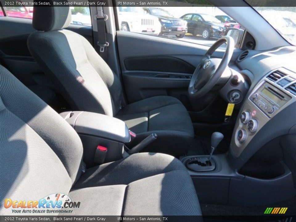 2012 Toyota Yaris Sedan Black Sand Pearl / Dark Gray Photo #12