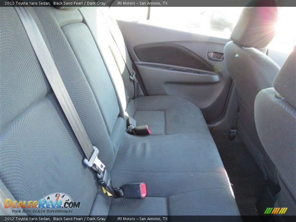 2012 Toyota Yaris Sedan Black Sand Pearl / Dark Gray Photo #13