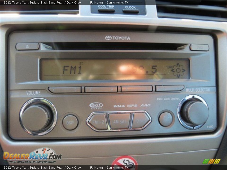 2012 Toyota Yaris Sedan Black Sand Pearl / Dark Gray Photo #15