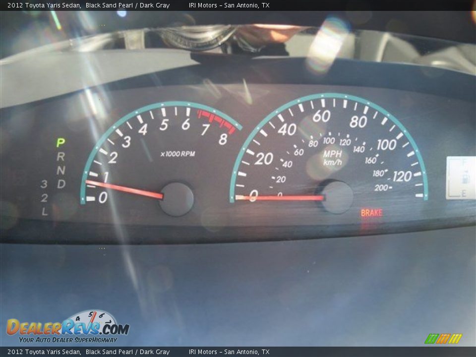 2012 Toyota Yaris Sedan Black Sand Pearl / Dark Gray Photo #16