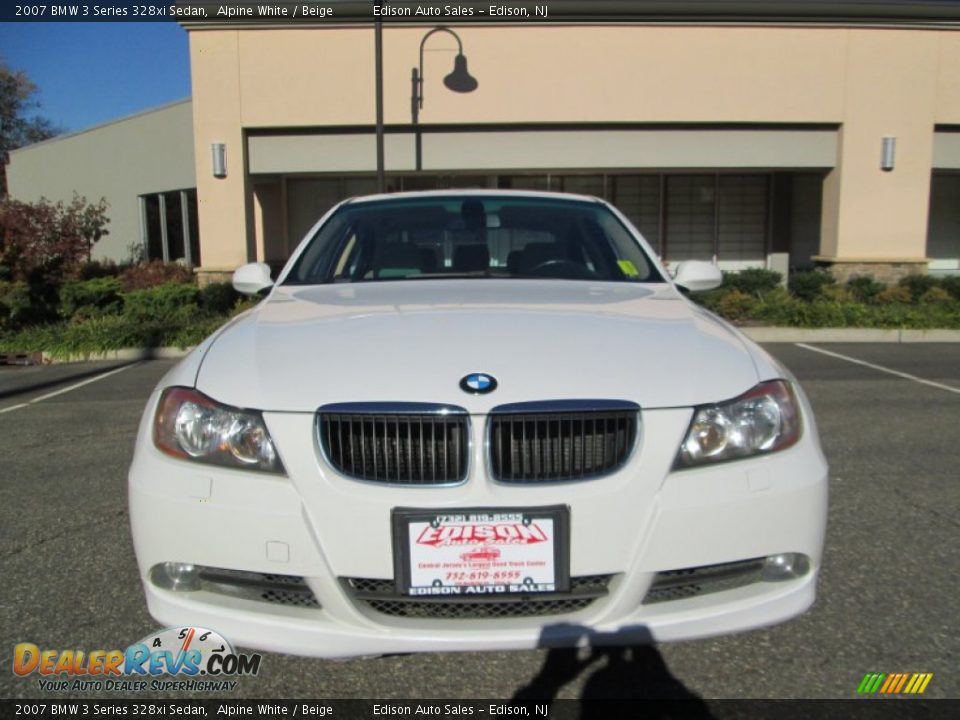 2007 BMW 3 Series 328xi Sedan Alpine White / Beige Photo #12