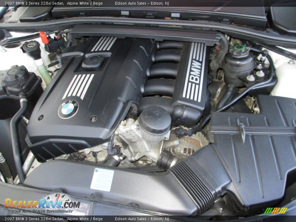 2007 BMW 3 Series 328xi Sedan Alpine White / Beige Photo #29