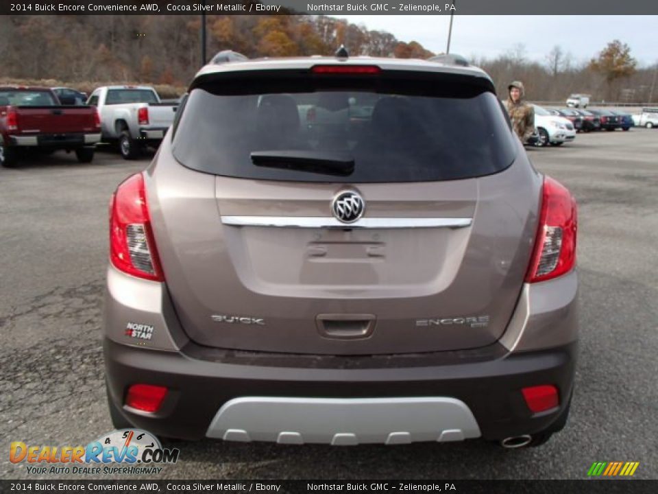 2014 Buick Encore Convenience AWD Cocoa Silver Metallic / Ebony Photo #6