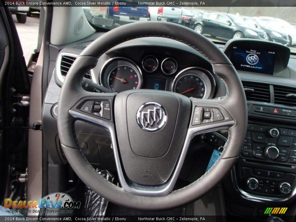 2014 Buick Encore Convenience AWD Cocoa Silver Metallic / Ebony Photo #18