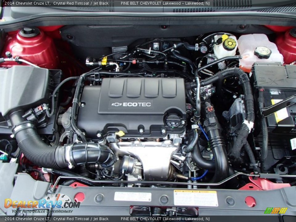 2014 Chevrolet Cruze LT Crystal Red Tintcoat / Jet Black Photo #10