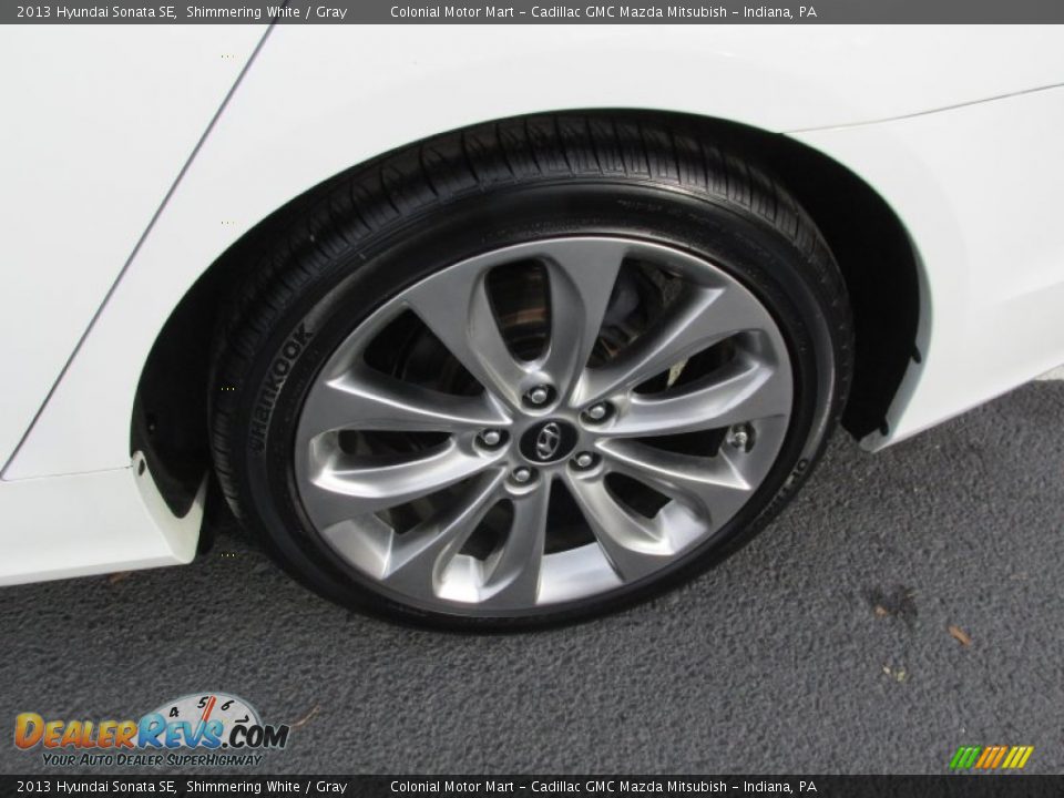 2013 Hyundai Sonata SE Shimmering White / Gray Photo #3