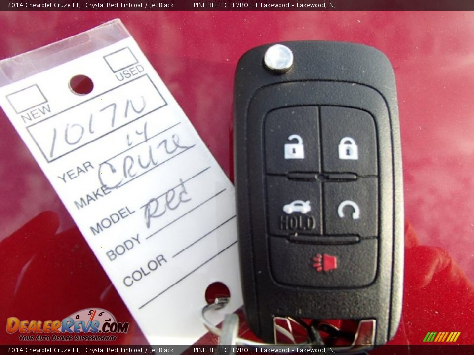 2014 Chevrolet Cruze LT Crystal Red Tintcoat / Jet Black Photo #11