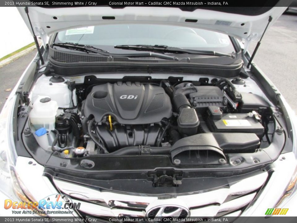2013 Hyundai Sonata SE Shimmering White / Gray Photo #10