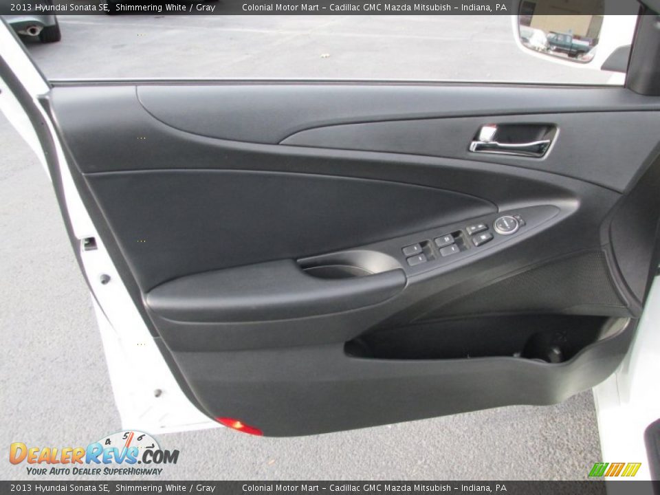 2013 Hyundai Sonata SE Shimmering White / Gray Photo #11