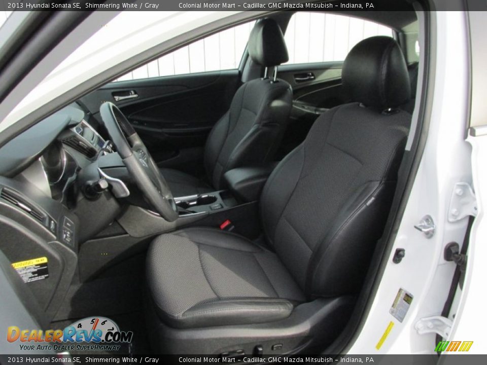 2013 Hyundai Sonata SE Shimmering White / Gray Photo #12