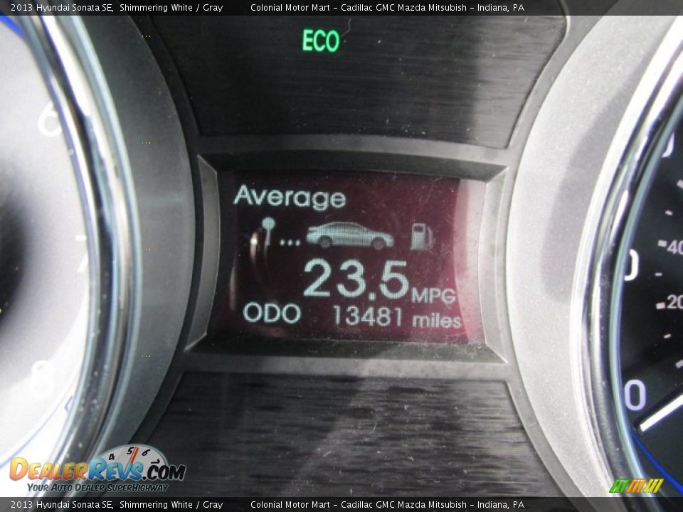 2013 Hyundai Sonata SE Shimmering White / Gray Photo #20