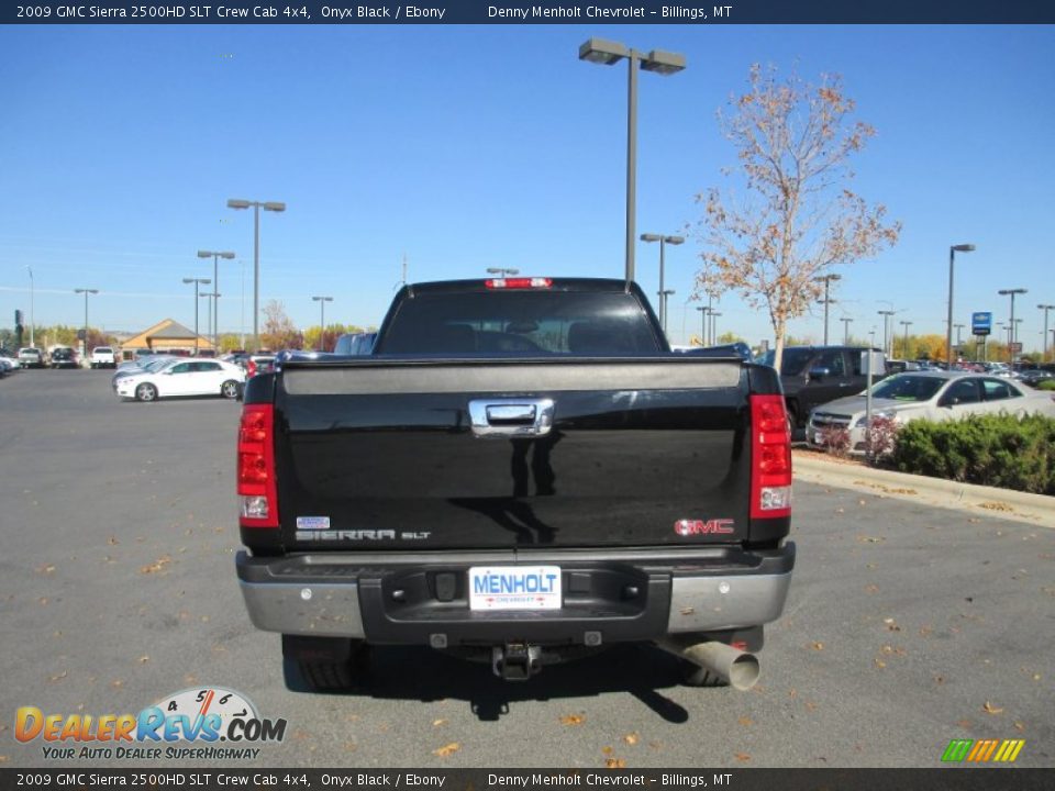 2009 GMC Sierra 2500HD SLT Crew Cab 4x4 Onyx Black / Ebony Photo #5