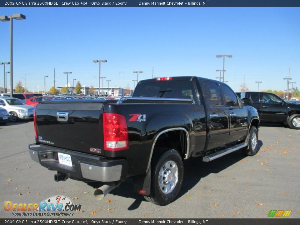 2009 GMC Sierra 2500HD SLT Crew Cab 4x4 Onyx Black / Ebony Photo #6