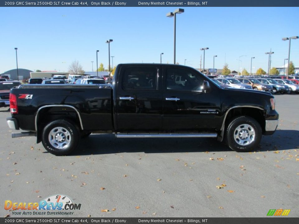 2009 GMC Sierra 2500HD SLT Crew Cab 4x4 Onyx Black / Ebony Photo #7