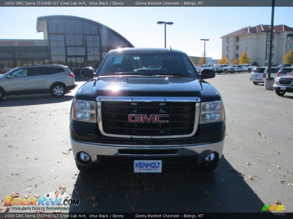 2009 GMC Sierra 2500HD SLT Crew Cab 4x4 Onyx Black / Ebony Photo #8