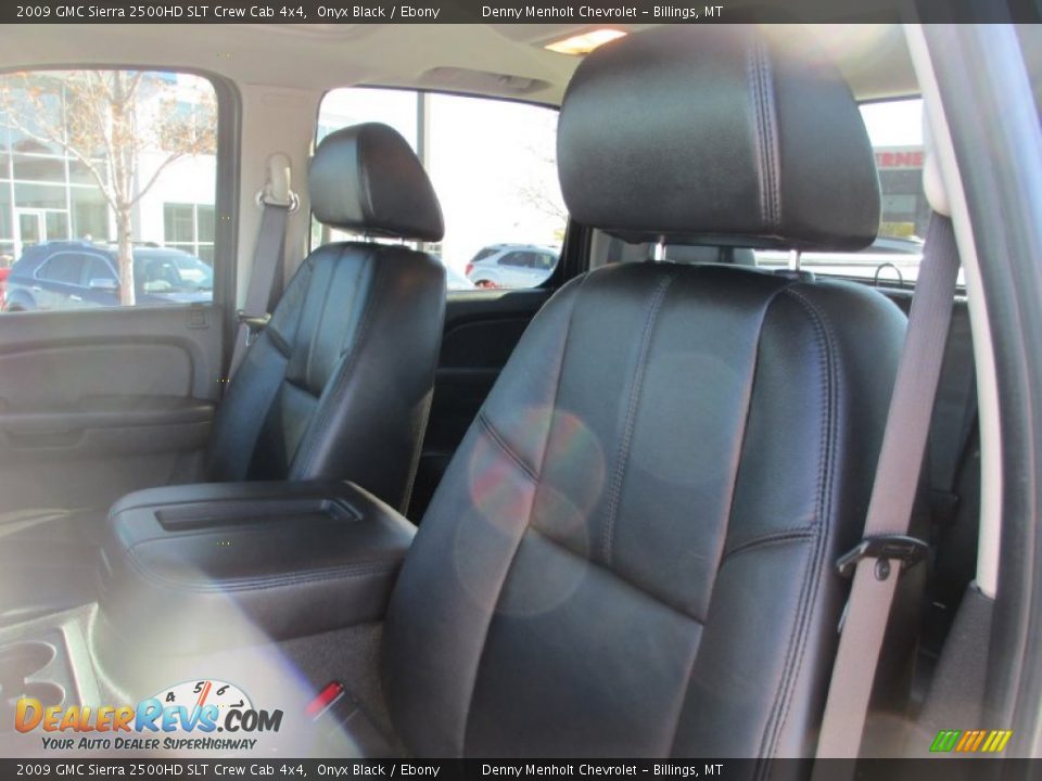2009 GMC Sierra 2500HD SLT Crew Cab 4x4 Onyx Black / Ebony Photo #11