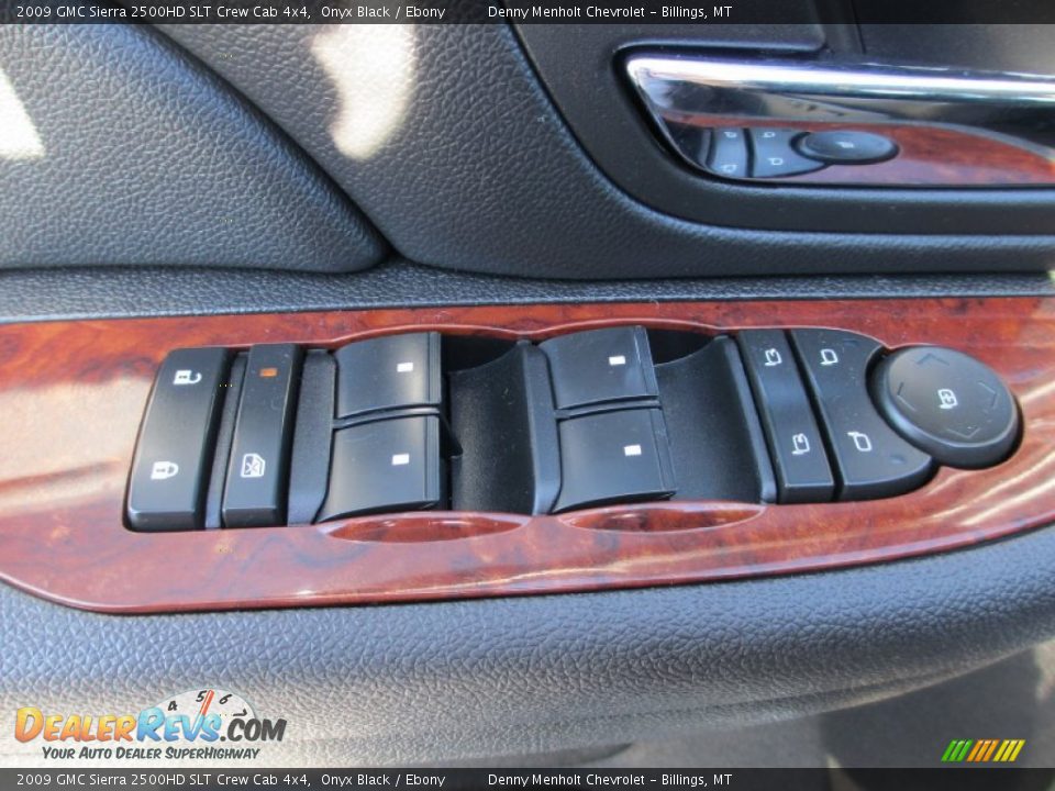 2009 GMC Sierra 2500HD SLT Crew Cab 4x4 Onyx Black / Ebony Photo #12