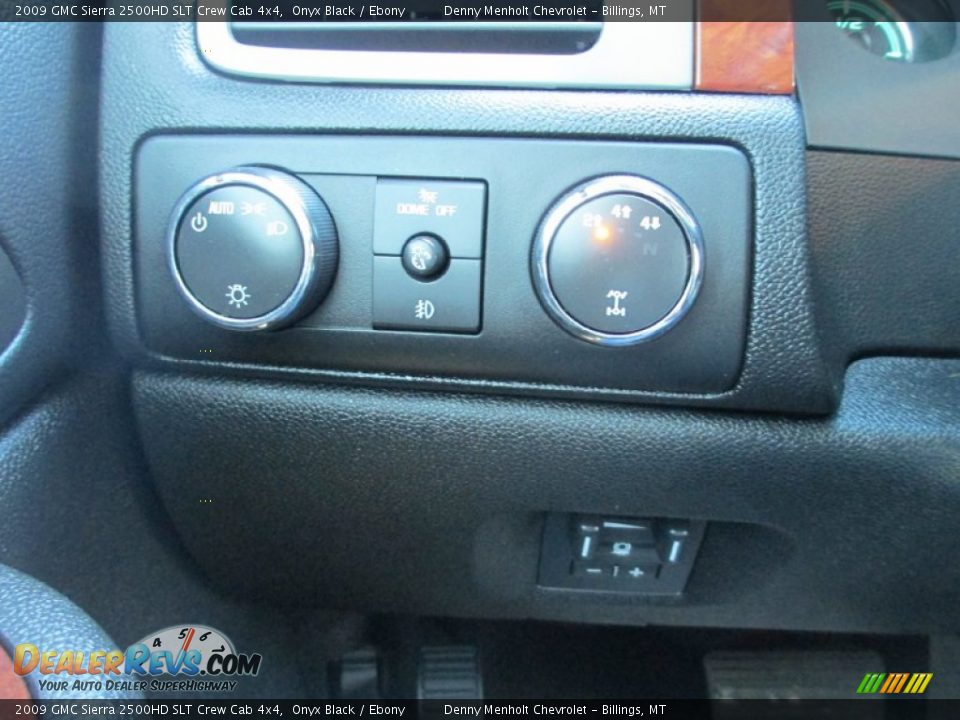 2009 GMC Sierra 2500HD SLT Crew Cab 4x4 Onyx Black / Ebony Photo #14