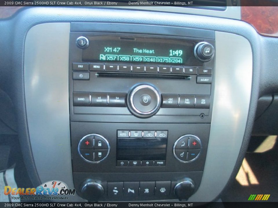 2009 GMC Sierra 2500HD SLT Crew Cab 4x4 Onyx Black / Ebony Photo #17