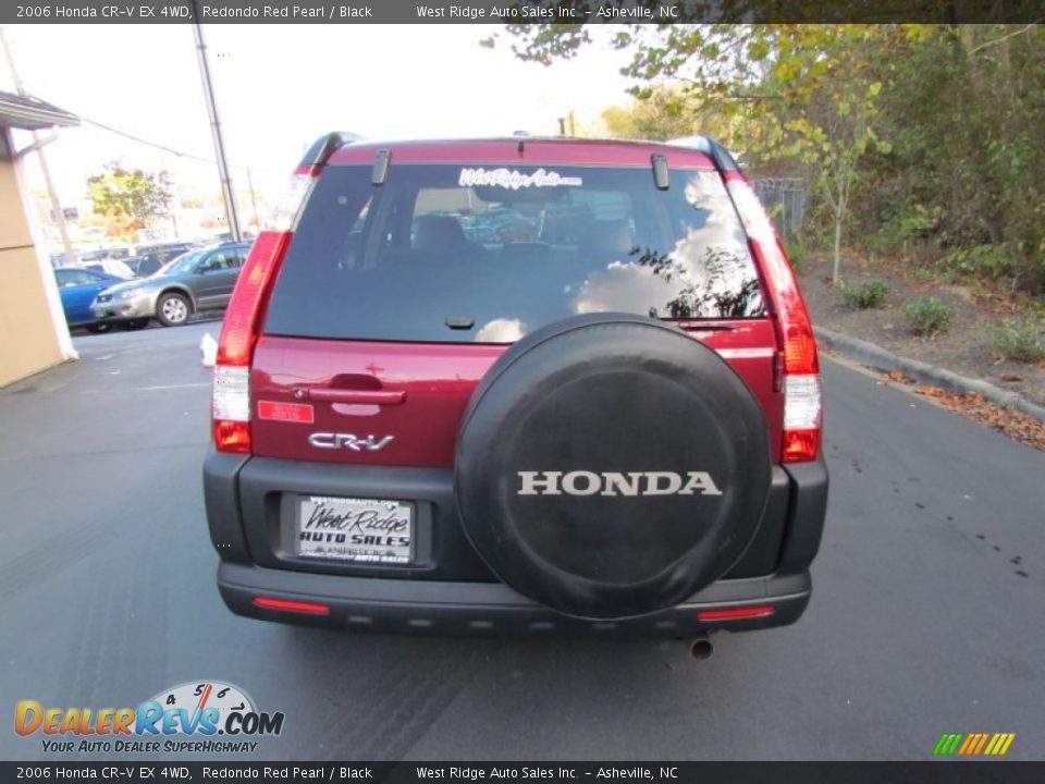 2006 Honda CR-V EX 4WD Redondo Red Pearl / Black Photo #6