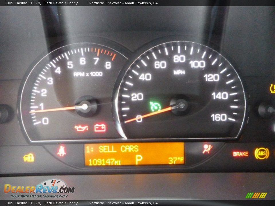 2005 Cadillac STS V8 Black Raven / Ebony Photo #14