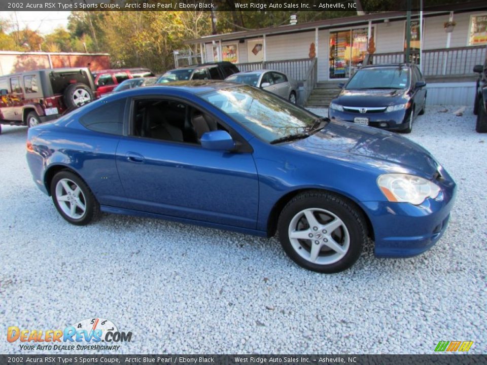 2002 Acura RSX Type S Sports Coupe Arctic Blue Pearl / Ebony Black Photo #2