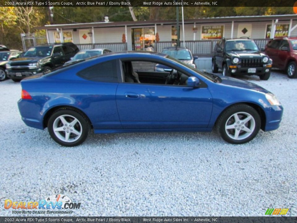 2002 Acura RSX Type S Sports Coupe Arctic Blue Pearl / Ebony Black Photo #3