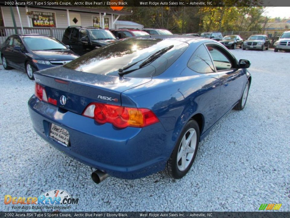 2002 Acura RSX Type S Sports Coupe Arctic Blue Pearl / Ebony Black Photo #5