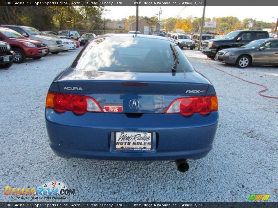 2002 Acura RSX Type S Sports Coupe Arctic Blue Pearl / Ebony Black Photo #6