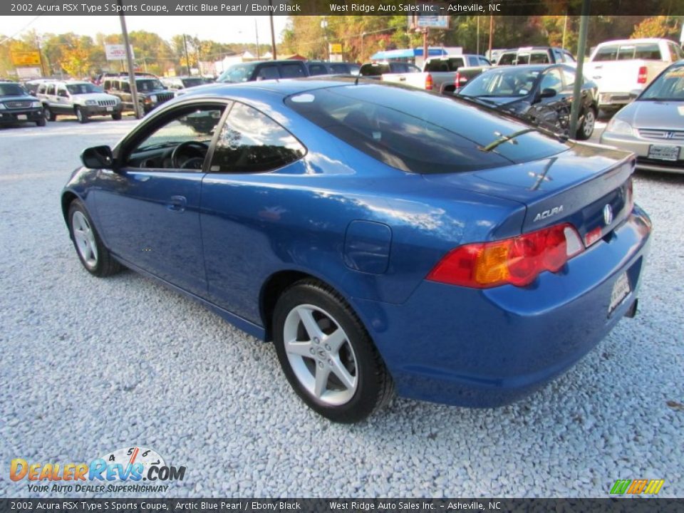 2002 Acura RSX Type S Sports Coupe Arctic Blue Pearl / Ebony Black Photo #7