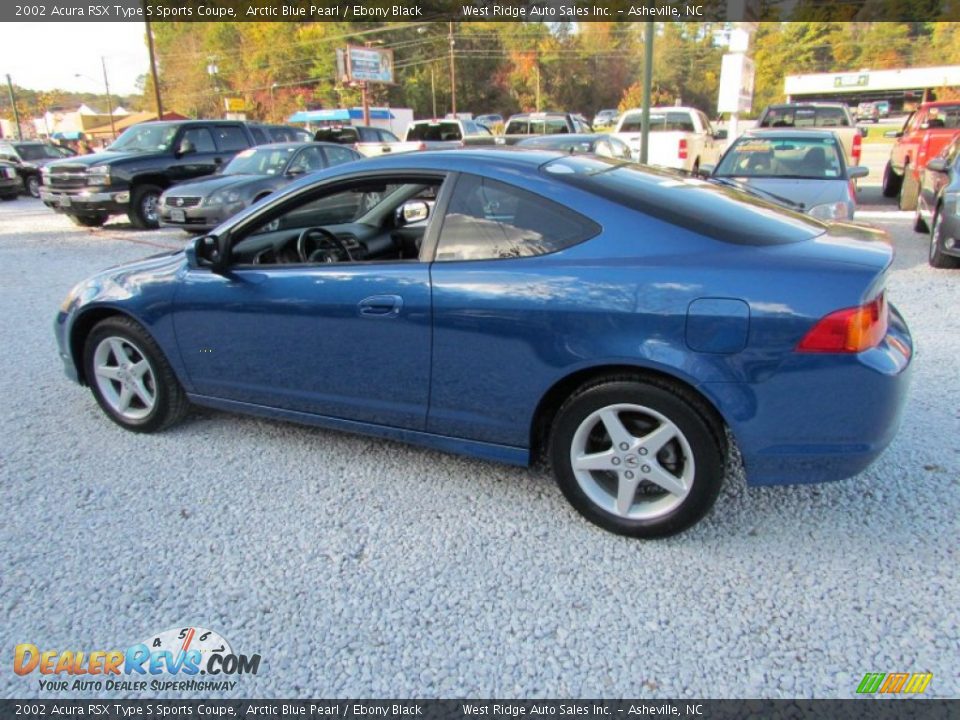 2002 Acura RSX Type S Sports Coupe Arctic Blue Pearl / Ebony Black Photo #8