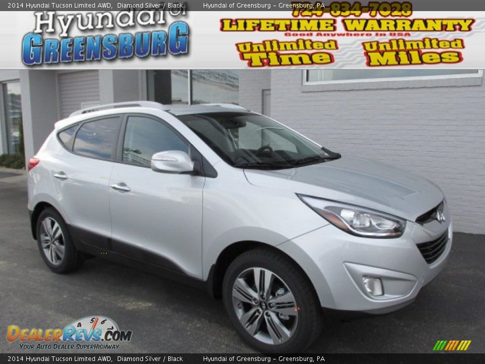 2014 Hyundai Tucson Limited AWD Diamond Silver / Black Photo #1