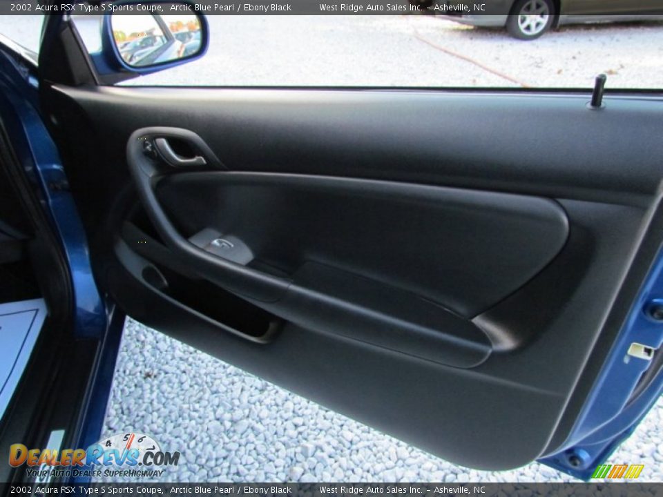 2002 Acura RSX Type S Sports Coupe Arctic Blue Pearl / Ebony Black Photo #15