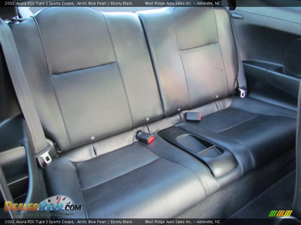 2002 Acura RSX Type S Sports Coupe Arctic Blue Pearl / Ebony Black Photo #16