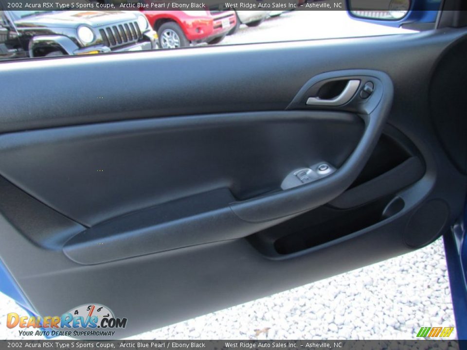 2002 Acura RSX Type S Sports Coupe Arctic Blue Pearl / Ebony Black Photo #19