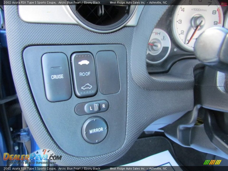 2002 Acura RSX Type S Sports Coupe Arctic Blue Pearl / Ebony Black Photo #22
