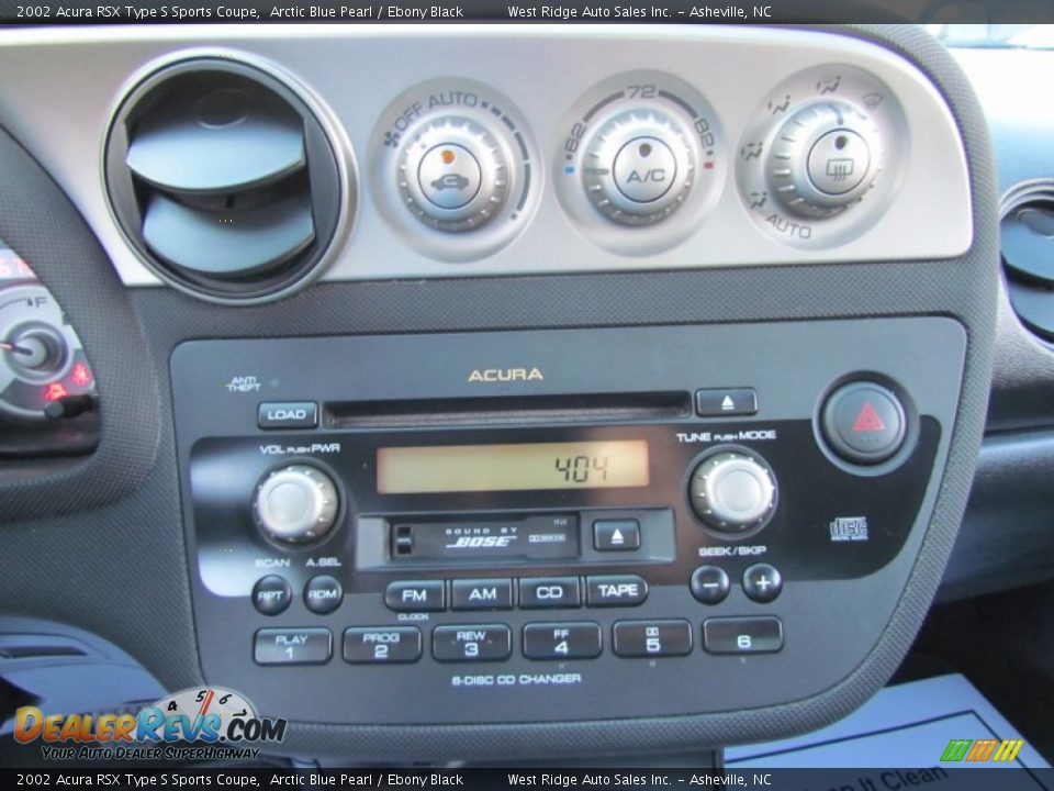 2002 Acura RSX Type S Sports Coupe Arctic Blue Pearl / Ebony Black Photo #25