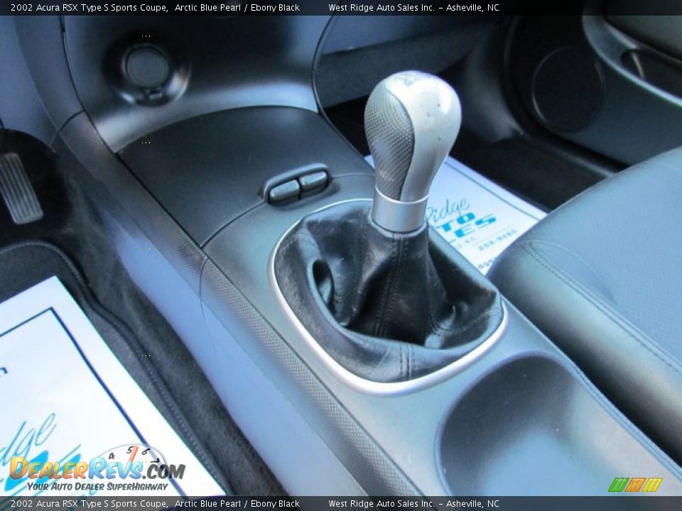 2002 Acura RSX Type S Sports Coupe Arctic Blue Pearl / Ebony Black Photo #26