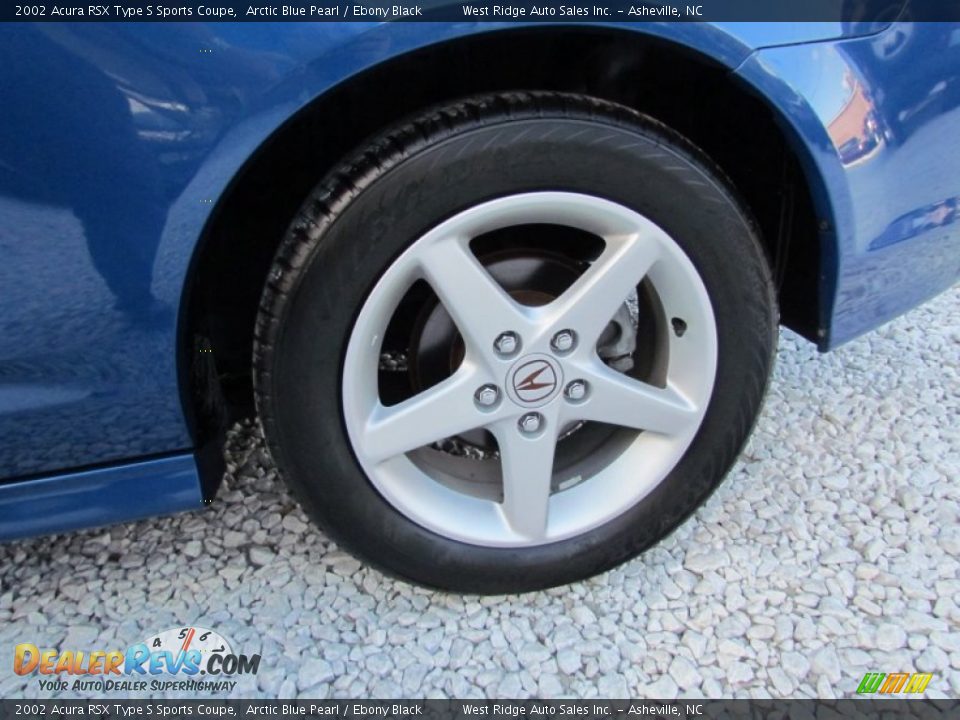 2002 Acura RSX Type S Sports Coupe Arctic Blue Pearl / Ebony Black Photo #28