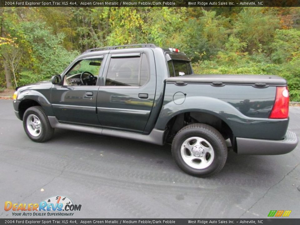 2004 Ford Explorer Sport Trac XLS 4x4 Aspen Green Metallic / Medium Pebble/Dark Pebble Photo #8