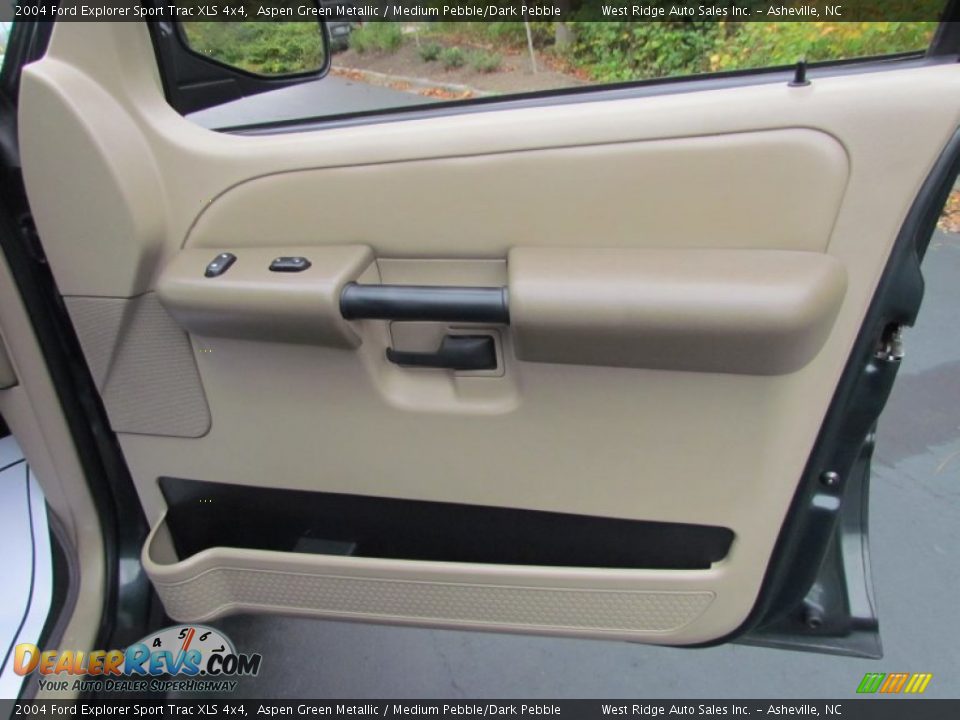 2004 Ford Explorer Sport Trac XLS 4x4 Aspen Green Metallic / Medium Pebble/Dark Pebble Photo #15